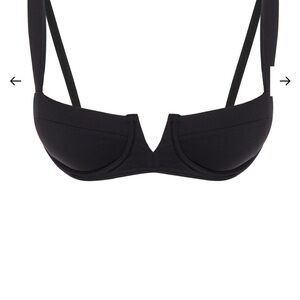 Black Women's Underwire swim top